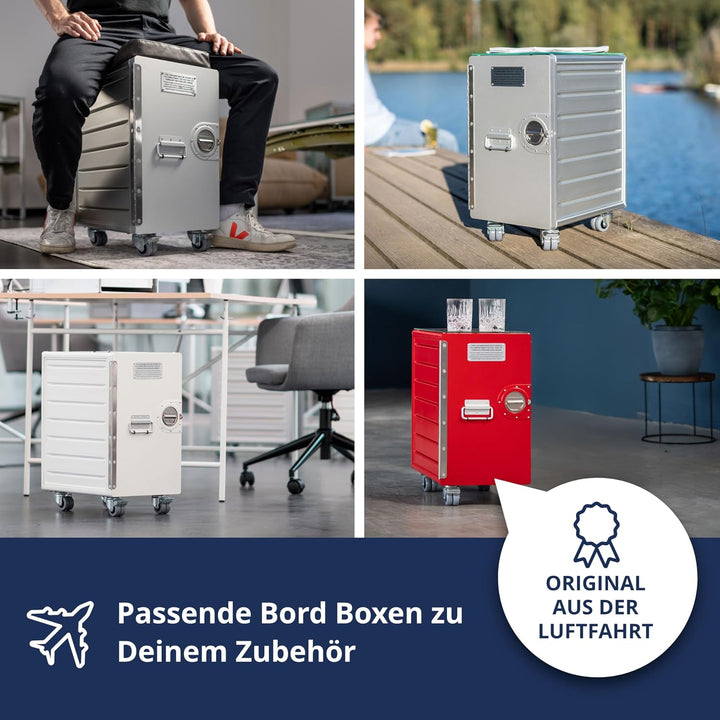 Ausstattungspaket für Bord Boxen, 7 Einschübe, KSSU-Norm Aluminium KSSU, Aluminium KSSU