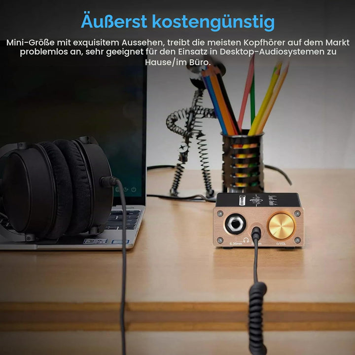 Douk Audio HiFi Mini Kopfhörerverstärker Klasse A Desktop-Verstärker für Kopfhörer DC5V (U3PRO), U3P