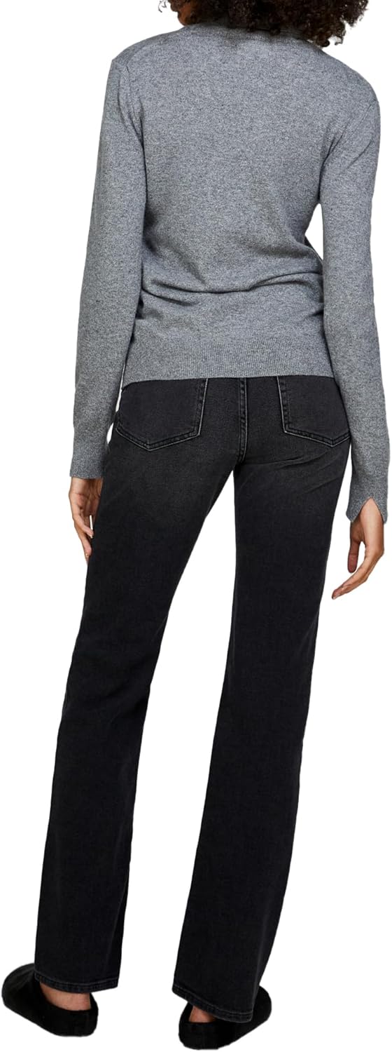 SISLEY Damen Pants 25 Black Denim 800, 25 Black Denim 800