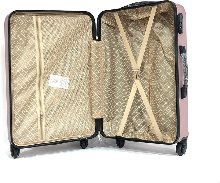 Koffer für mittelgrosse Kabine, gross, mit oder ohne Kosmetiktasche – französische Marke Roségold, 5
