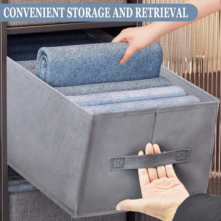 ROLLWAY 6er Schrank Organizer Kleiderschrank Ordnungssystem Stapelbar, Stabile Schrankorganizer Klei