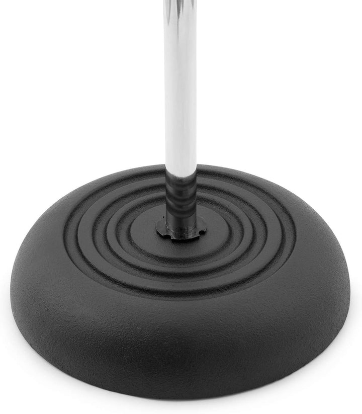 Tiger MCA14-CM Mikrofonständer mit Rundfuss - Chrom Chrome Runde Base Single, Chrome Runde Base Sing