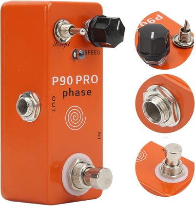 Gitarren-Effektgerät Pedal Phase Effect Metal Geschwindigkeitsregler E-Gitarre Phaser Pedal mit SCRI