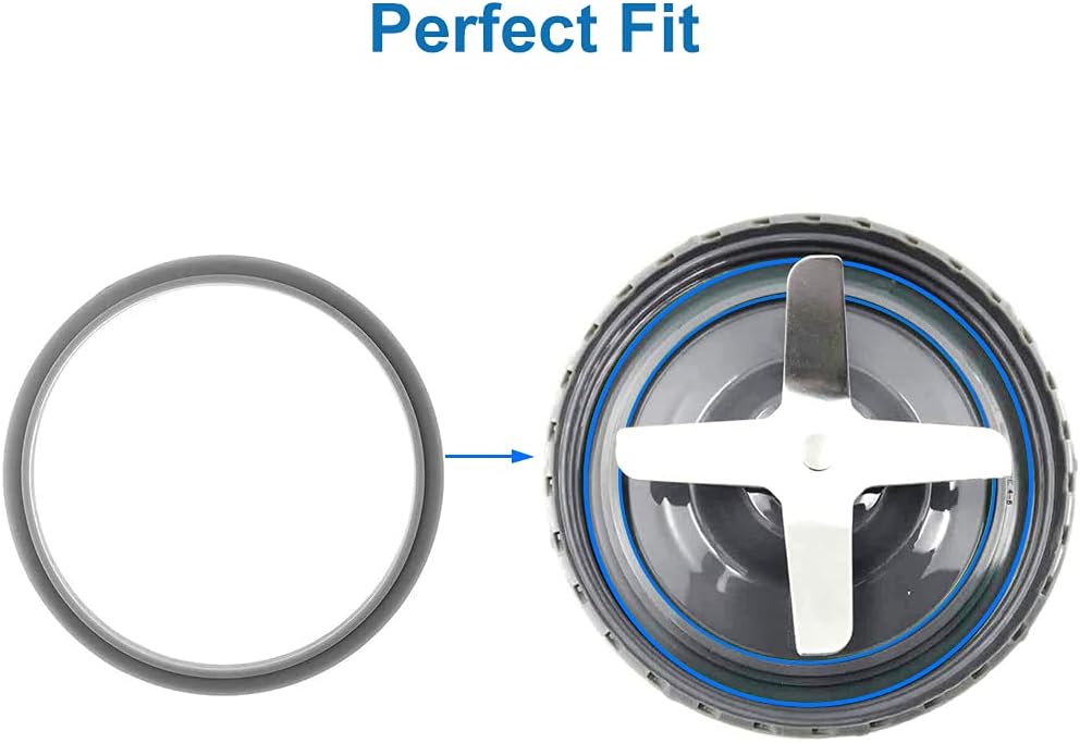 MMOBIEL Ersatz-Baugruppe für Emulgator-Entsafter-Kreuzklingen für NutriBullet, 600/900 W, grau, inkl