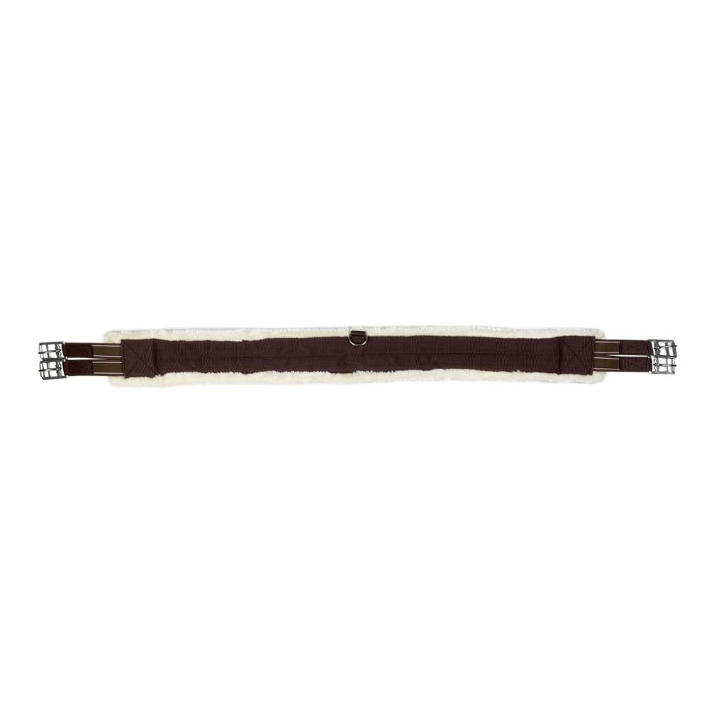 HKM Sattelgurt -Teddy- braun/cream Länge 120 cm, braun/cream Länge 120 cm
