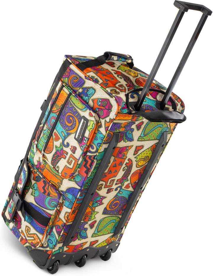 normani Reisetasche 80 L Reise-Trolley Jumbo XXL Big-Travel mit 3 Rollen und grossem Hauptfach - rie
