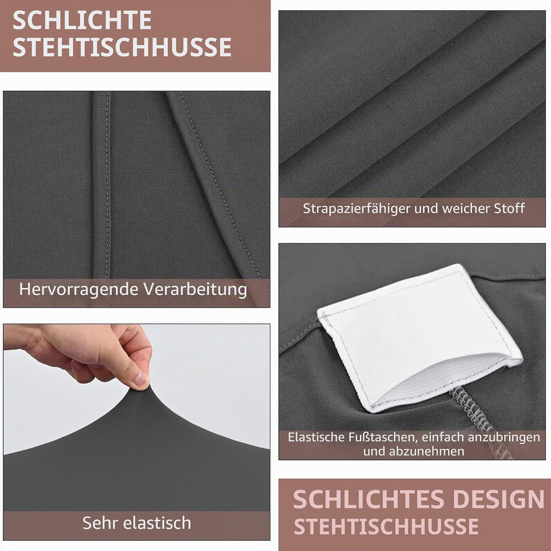 6 Stück stehtisch hussen stehtische 60 x 110 cm Spandex Stretch Tischdecke, Reinforcement in The Foo