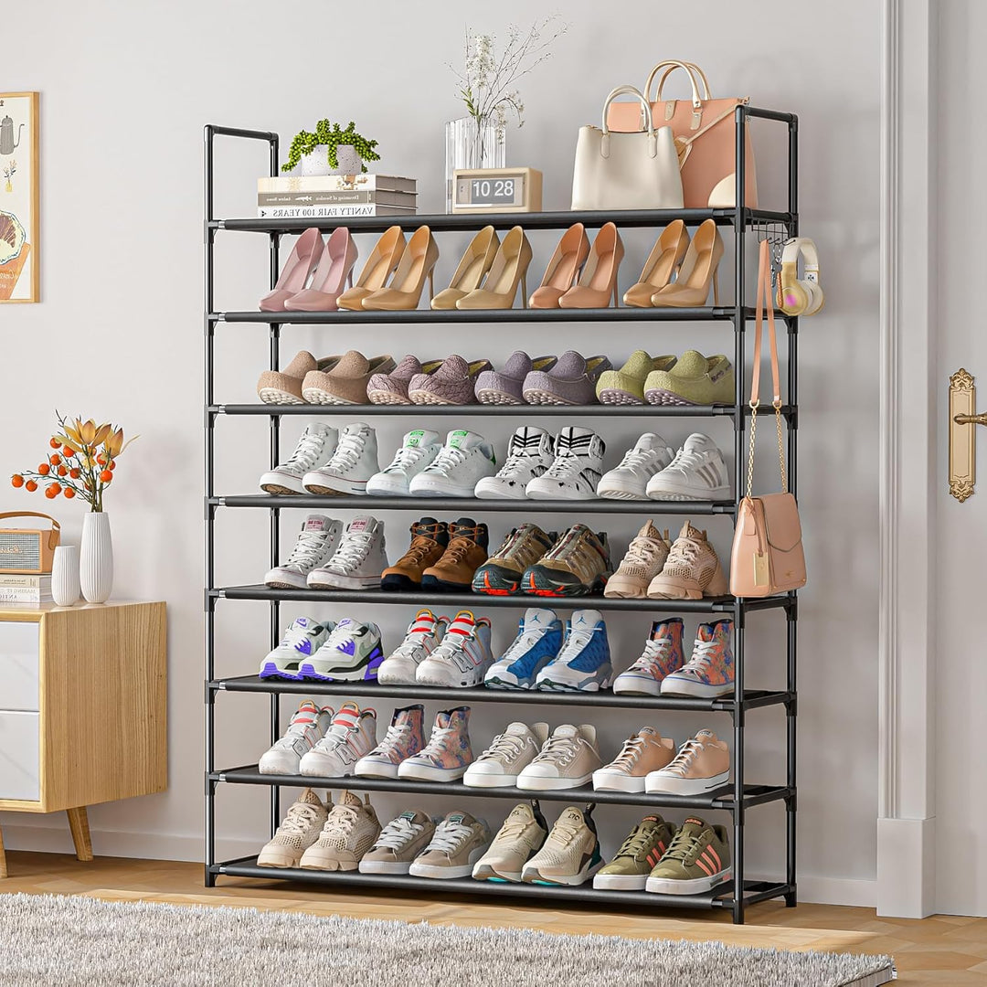 OYREL Schuhregal 8 Ebenen Schuhständer Schuhorganizer für 32-40 Paar Schuhe Platzsparend & Stabil Sc