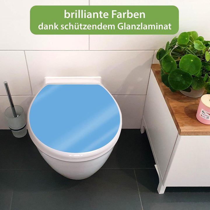 banjado Toilettendeckel mit Absenkautomatik 44,5x37cm - Soft Close Toilettensitz - WC Sitz mit Absen