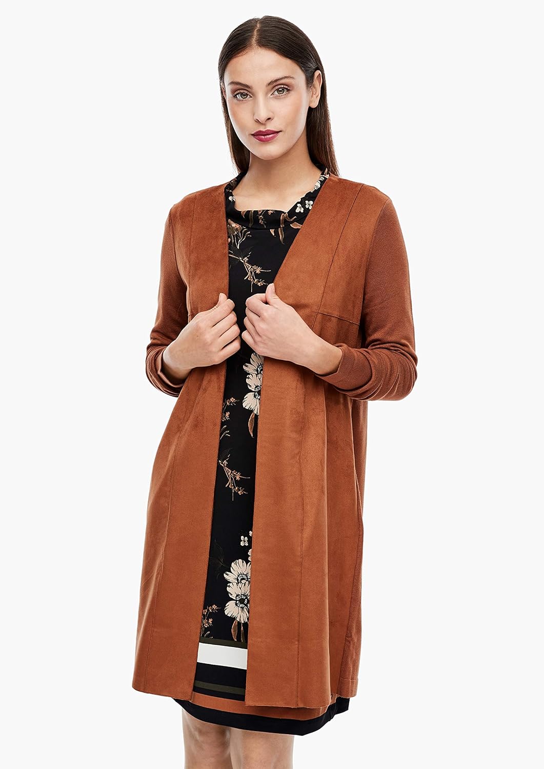 s.Oliver BLACK LABEL Damen Pullover, 48 Brown