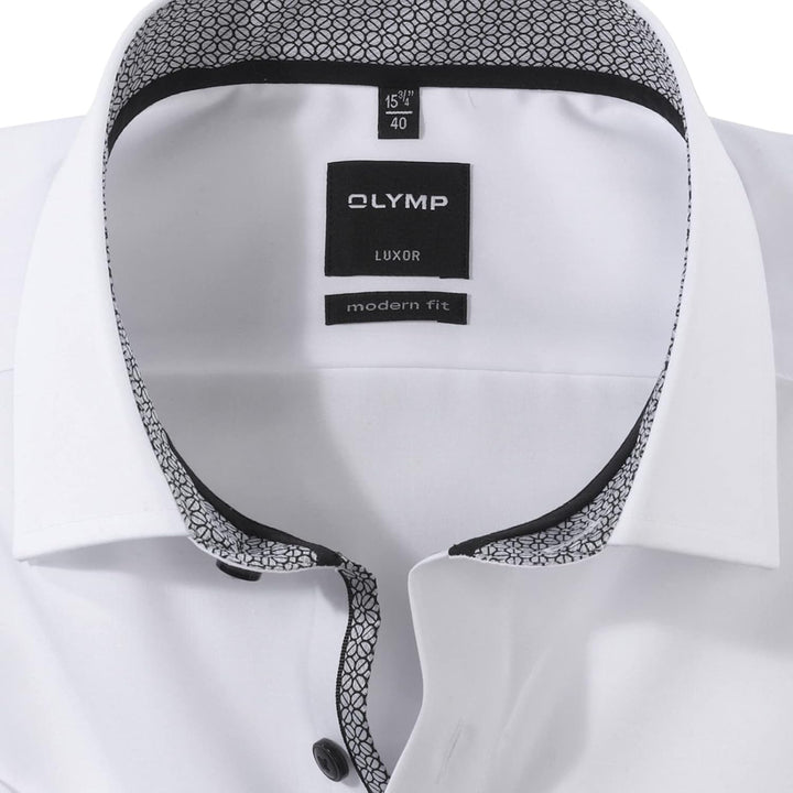 OLYMP Luxor modern fit Hemd extra Langer Arm Haifischkragen weiss 40 Weiss, 40 Weiss