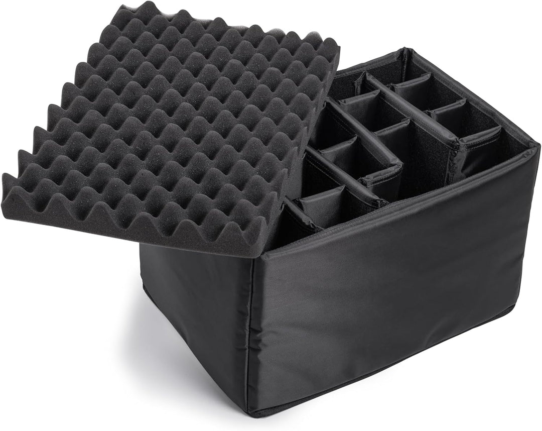 B&amp;W Transportkoffer Outdoor - Typ 5500 Gelb - mit variabler Facheinteilung - wasserdicht nach IP67 Z
