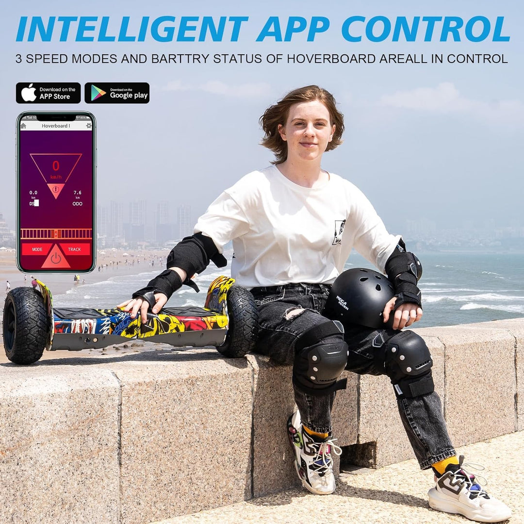 RCB Hoverboards SUV mit Sitz Hoverboards Off-Road, App-fähige Bluetooth Hoverboards, 8,5 '' Hummer +