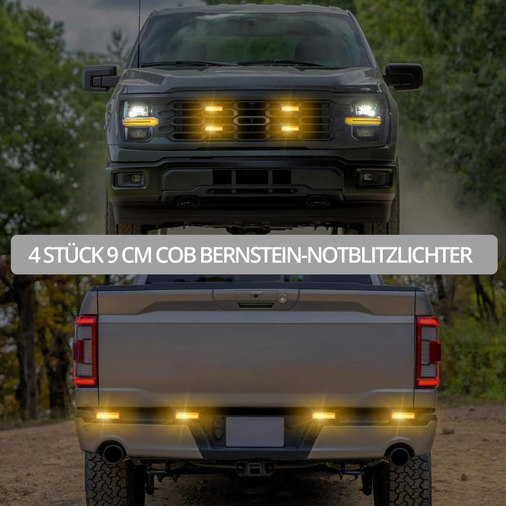 Justech 9cm COB Warnlicht Stroboskoplicht Warnung Beacon Blinklichter Blitzmodul Notfall Licht Achtu
