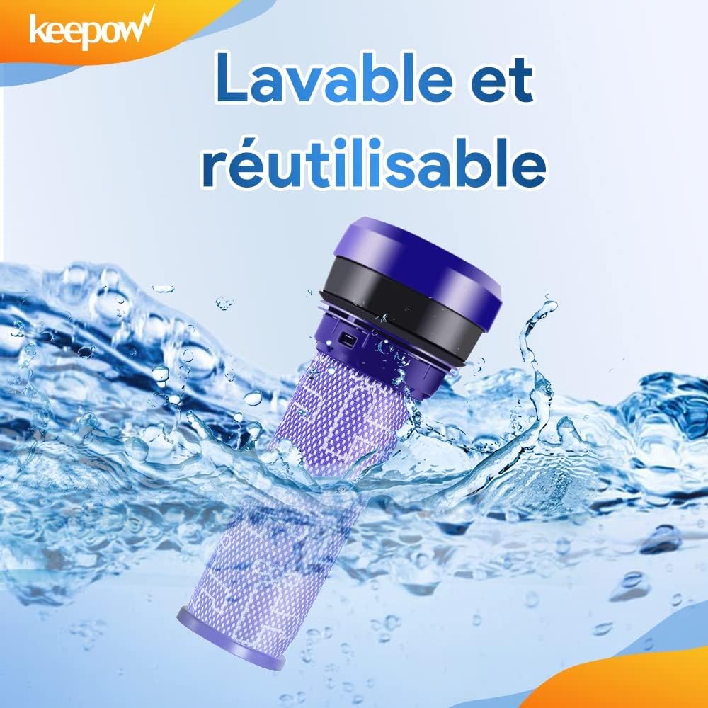 KEEPOW 2 Stück Dyson Filter DC37 DC33C DC39 DC28C DC53 Pre-Filter Vormotorfilter Staubsauger