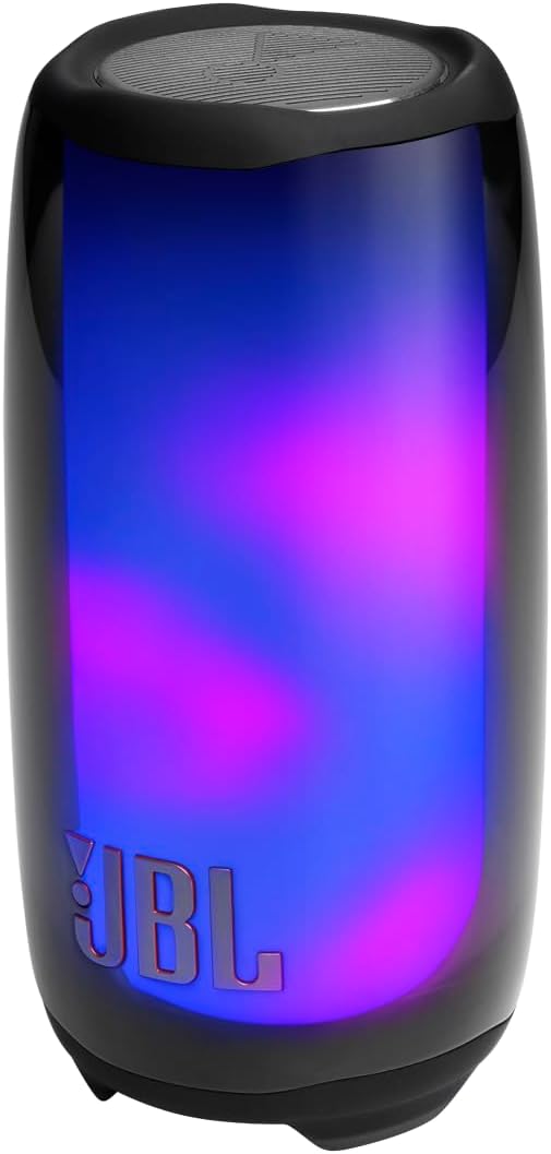 JBL Pulse 5 – Tragbarer Bluetooth-Lautsprecher in Schwarz mit Lichtshow und bis zu 12 Stunden Spielz