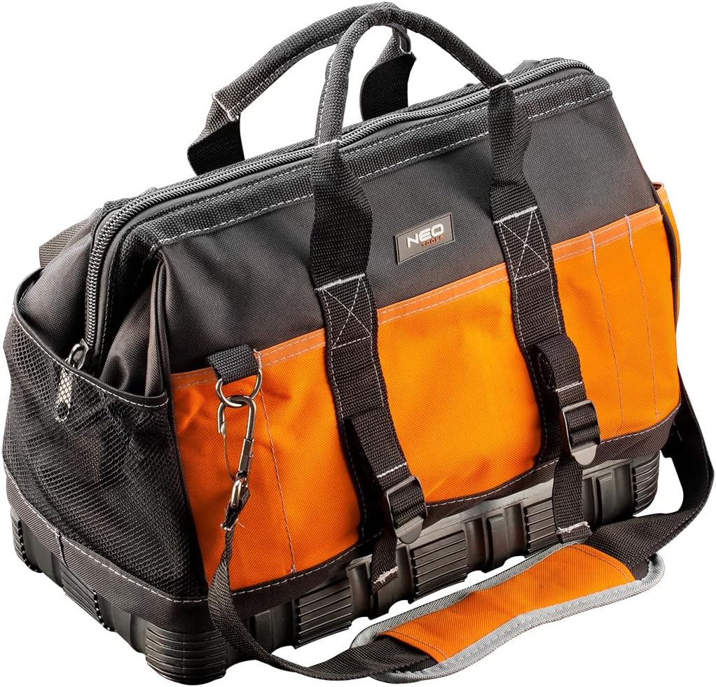 NEO TOOLS Werkzeugtasche 40 x 22 x 33 cm, Nylon 600D 8 Innentaschen, 14 Aussentaschen, wasserdichter