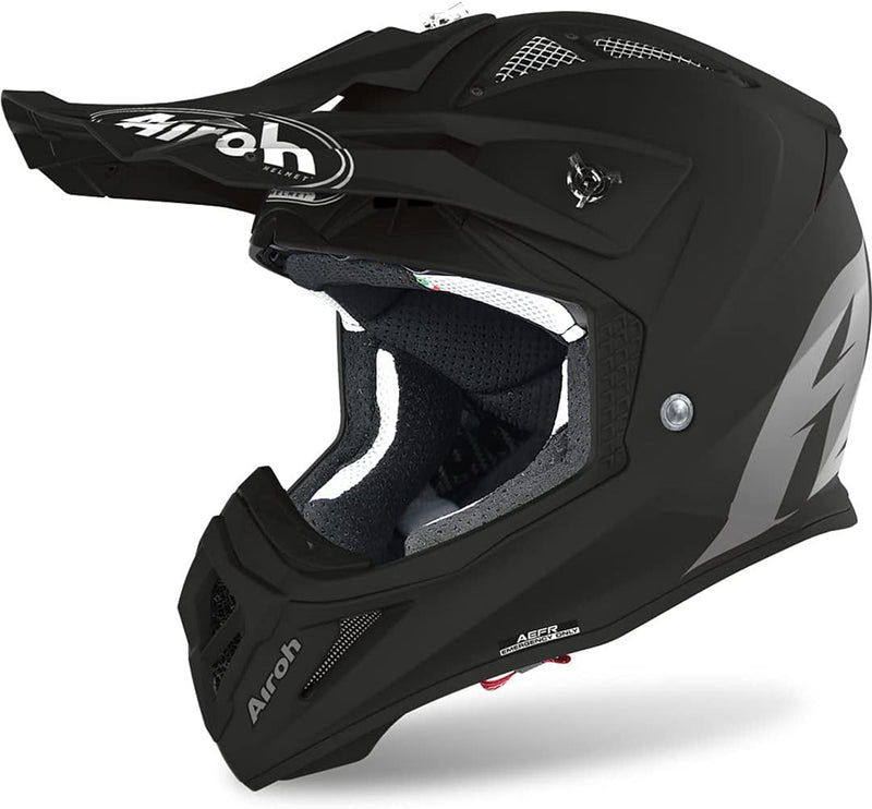 Airoh Motocross-Helm Aviator Ace - Matt - Schwarz Schwarz XL, Schwarz XL