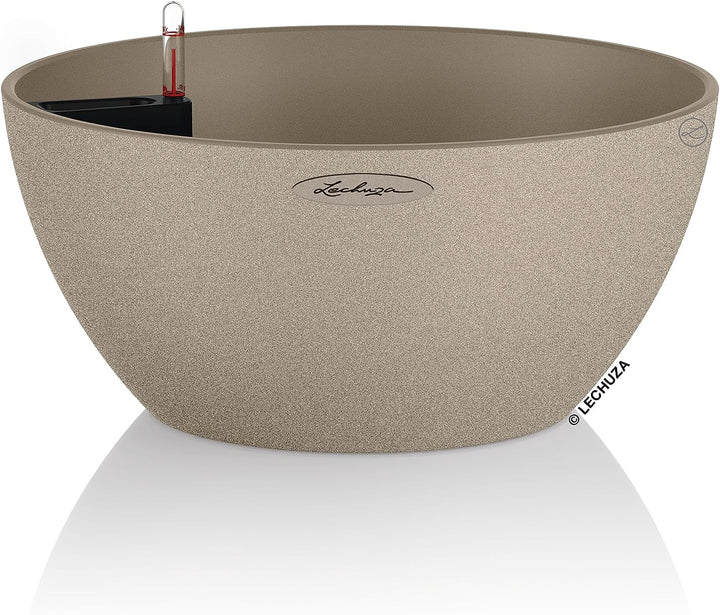 LECHUZA CUBETO Stone 40 sandbeige 13841 40x40x18.3 cm Sandbeige, 40x40x18.3 cm Sandbeige