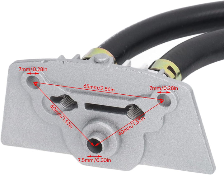 Getriebeölkühler, Motorrad Ölkühler Metall-Motorgetriebekühler, der Schnell Abkühlt Für 50‑150 Cc Cu