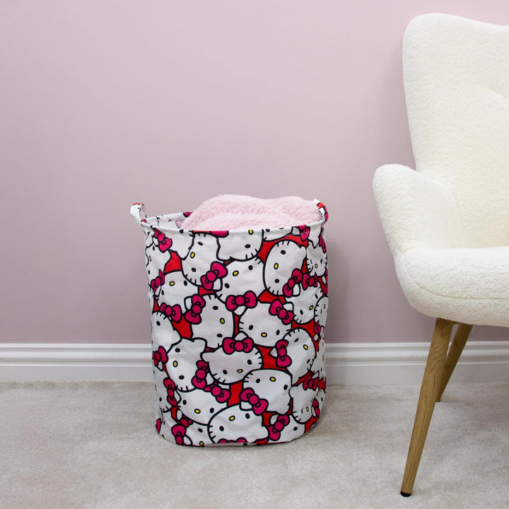 Character World Hello Kitty Offizieller Aufbewahrungskorb | Sternen-Design, Wäschekorb mit Spielzeug