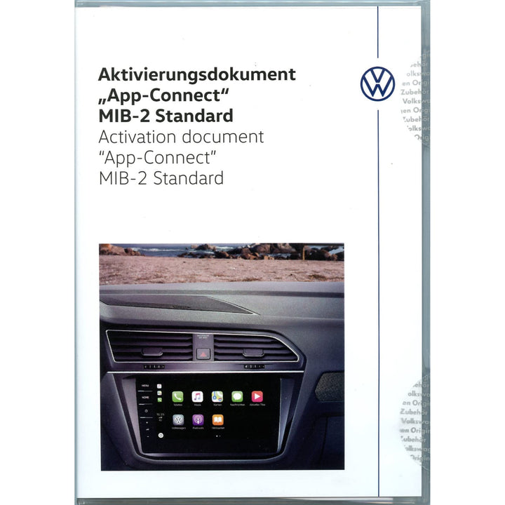 Volkswagen 5G0054830A Aktivierungsdokument App-Connect MirrorLink Apple CarPlay Android Auto PKW ***