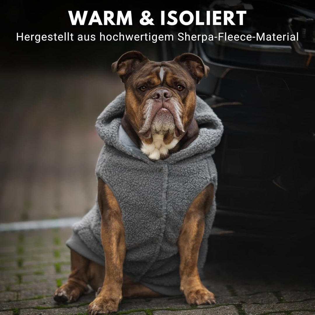Spark Paws Dog Sherpa - Premium Quality, Suitable for All Breeds - Grey - M M Grey, M Grey