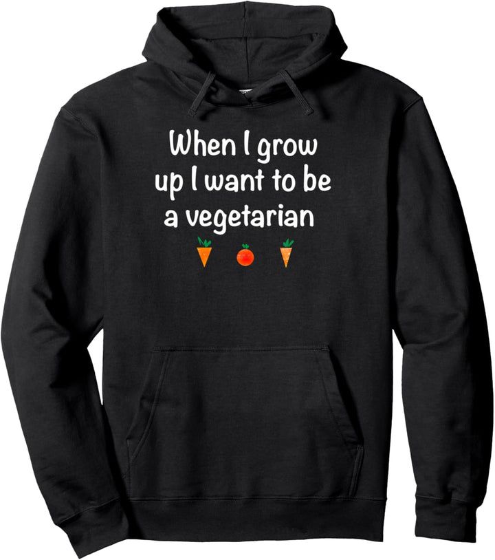 Wenn ich gross bin ich ein vegetarisch süss Pullover Hoodie
