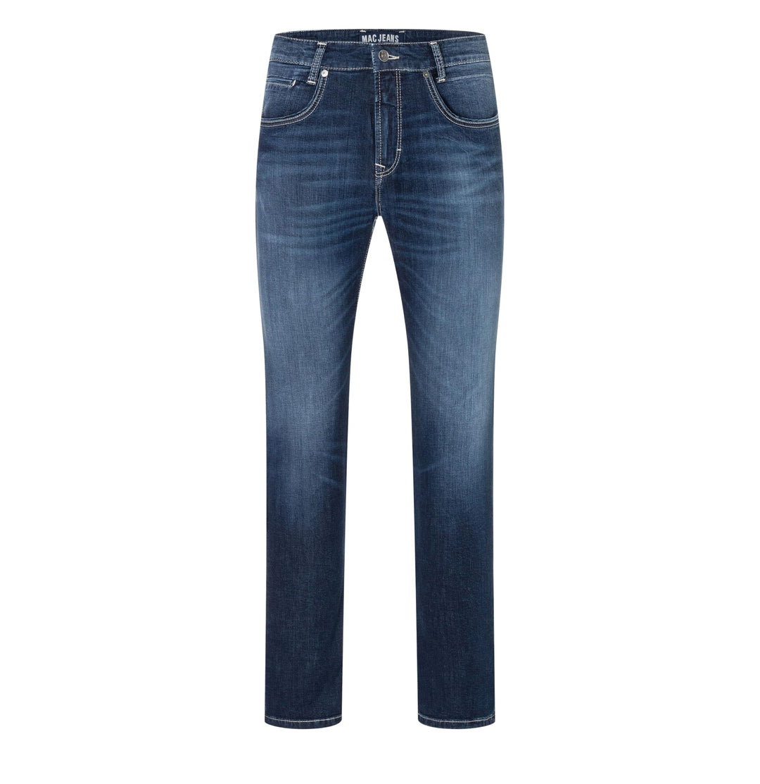 MAC Jeans Herren Jeans Hose Arne Pipe Stretchdenim Blue Used 30W / 32L Tiefes Blau, 30W / 32L Tiefes