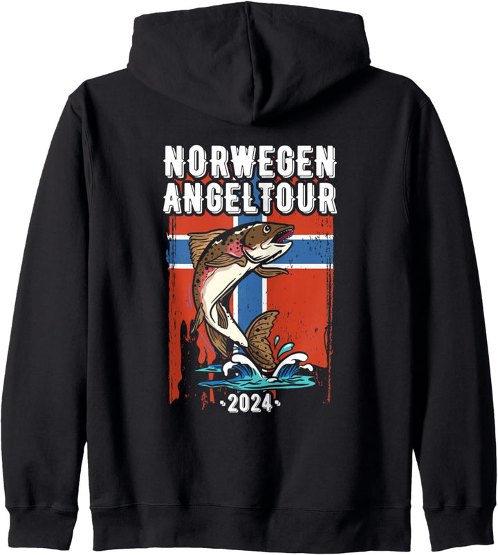Norwegen Angeltour 2024 Norwegen Angeln Tour Angler Kapuzenjacke