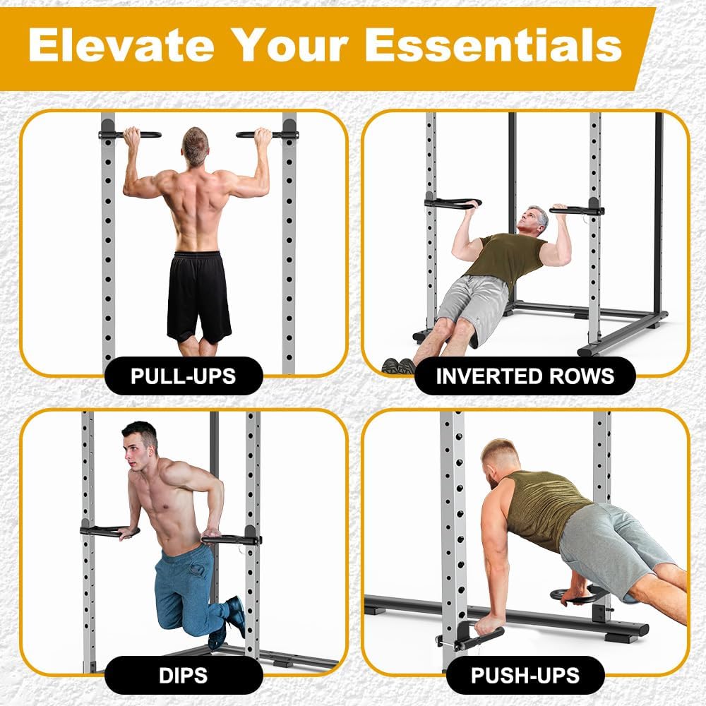 Kipika Power-Rack-Zubehör für 5/8" und 1" Löcher - Hochbelastbare Heimfitnessausrüstung für 2x2 oder