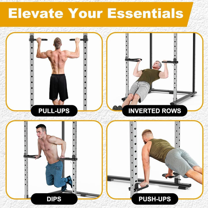 Kipika Power-Rack-Zubehör für 5/8" und 1" Löcher - Hochbelastbare Heimfitnessausrüstung für 2x2 oder