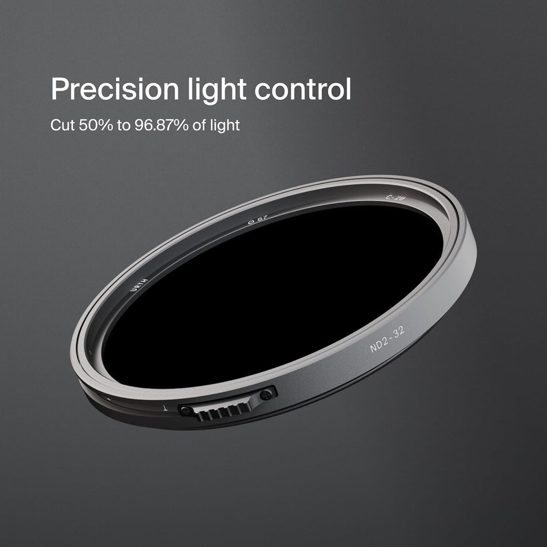 Urth 72mm ND2-32 Variabler ND-Filter (Pro) - Professioneller 1–5 Blendenstufenbereich, ultradünner,