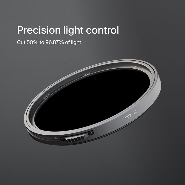 Urth 55mm ND2-32 Variabler ND-Filter (Pro) - Professioneller 1–5 Blendenstufenbereich, ultradünner,