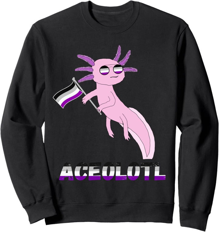 Ace Axolotl Amphibian Asexual Pride Flagge LGBT Community Sweatshirt