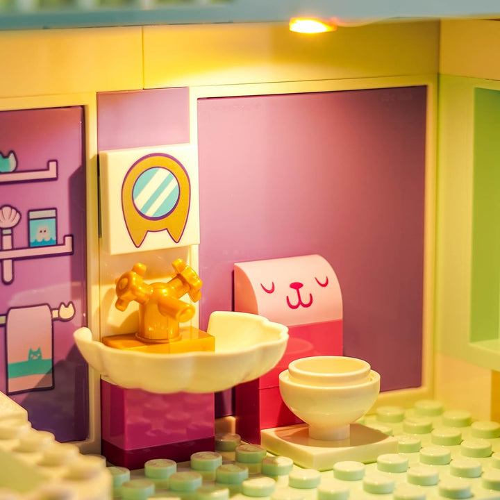 Led Licht Set Kompatibel mit LEGO Gabby's Dollhouse, Led Beleuchtungs Set Compatible with LEGO 10788
