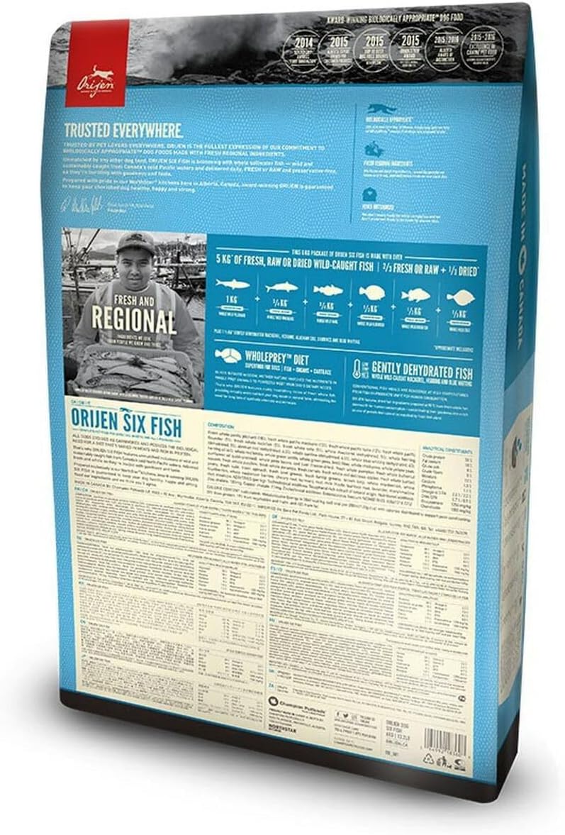 Orijen Six Fish Dog Whole Prey - 6 kg