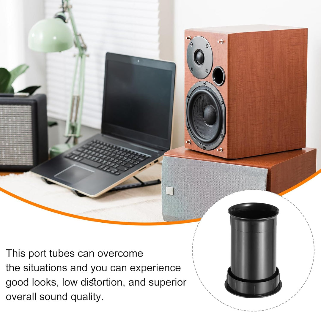 QUARKZMAN 8 Stück Lautsprechergehäuse Bassreflexrohr 60 x 80 mm Lautsprecher Portrohr für Bassreflex