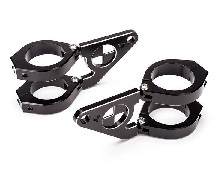Motorrad Scheinwerfer-Halter Passend Für BMW Cafe Racer Projekt - Schwarz, 36-37mm, 36-37mm