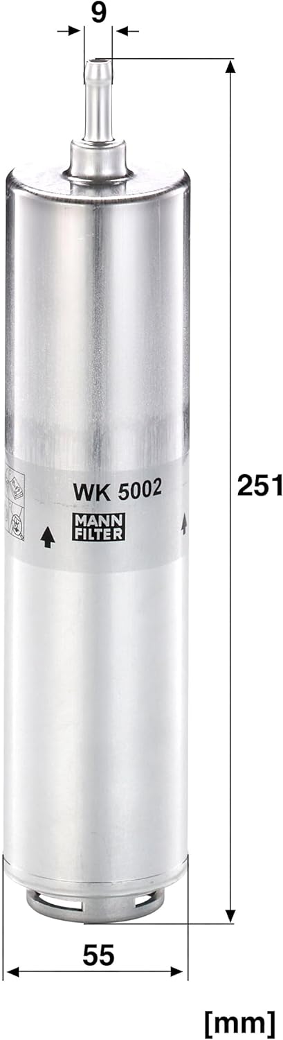 MANN-FILTER WK 5002 Kraftstofffilter – Kraftstofffilter Satz mit Dichtung/Dichtungssatz – Für PKW