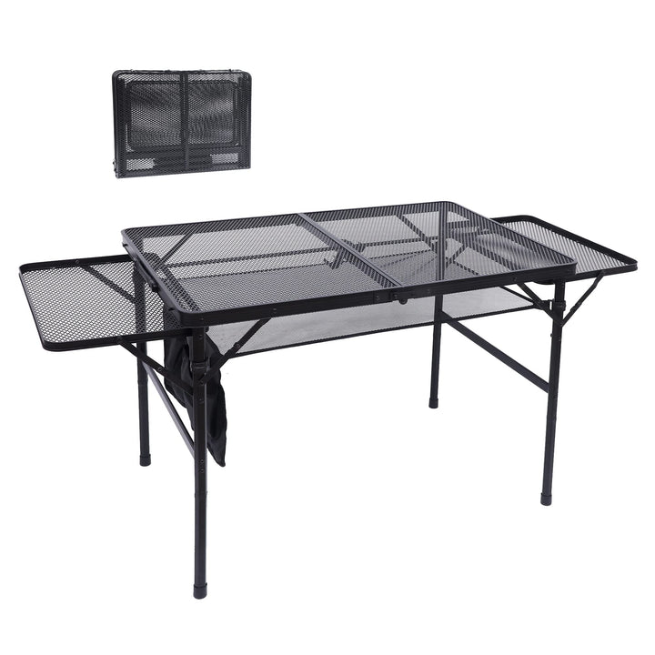 Nice C Campingtisch, Tisch für Grill, Klapptisch Campingtisch, Kartentisch Verstellbare Höhe & Breit