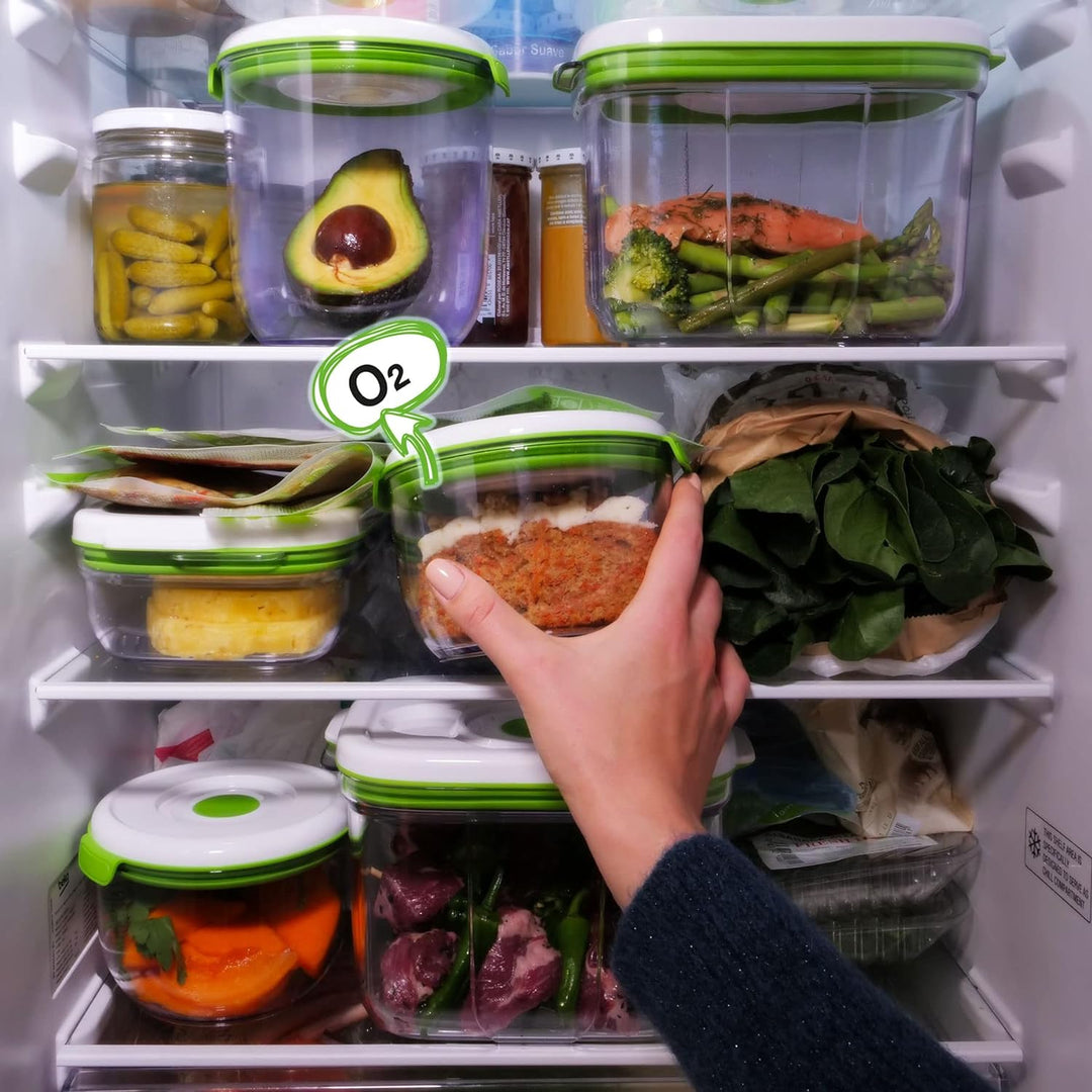 FOSA BARCELONA MIDI-STARTER-SET 3-teilig - BC30020 – Smarte Vakuum-Lebensmittelaufbewahrung – Vakuum