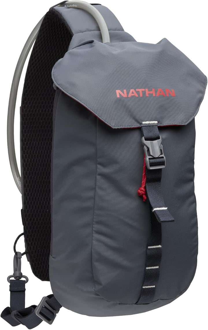 Nathan Pinnacle 4L Trinkrucksack / Laufweste – 4 l Fassungsvermögen mit 2 weichen Fläschchen, Trinkr