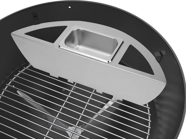 onlyfire Kugelsmoker für Weber 57cm Kugelgrills, Räucherbox,Räuchern Edelstahl mit Wasserschale, Smo