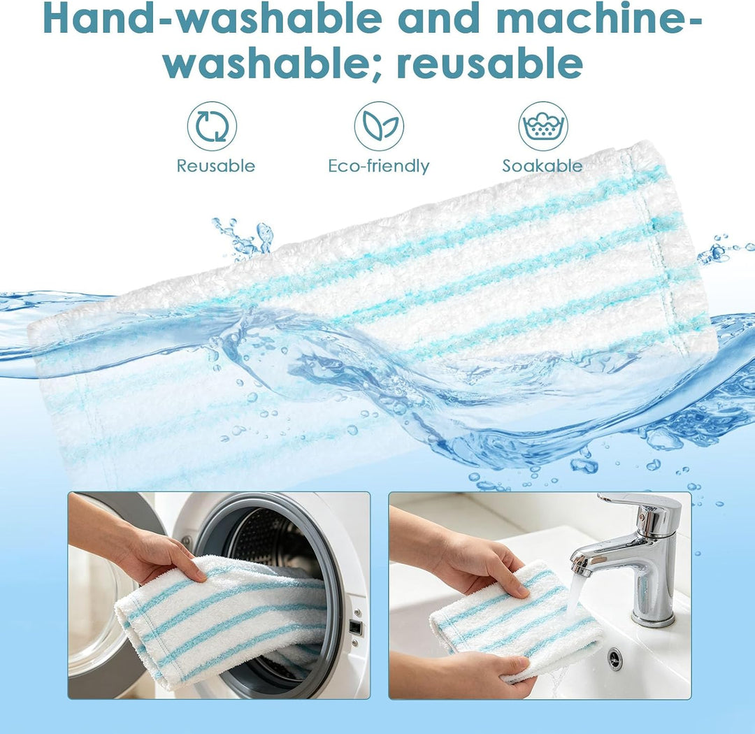 5 Stück Wischbezüge für Leifheit Profi XL Cotton Plus / Profi XL Micro Duo Vollstiel Bodenwischer,Mi