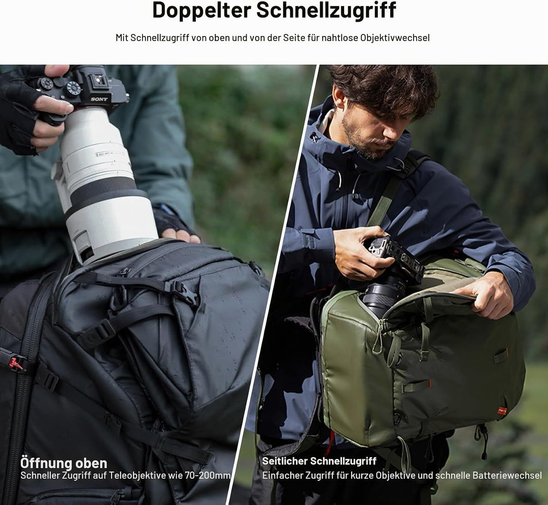 PGYTECH OnePro Focux 25L Rucksack Wasserdicht, Kamerarucksack für DSLR/SLR/Spiegellose Kameras/Objek