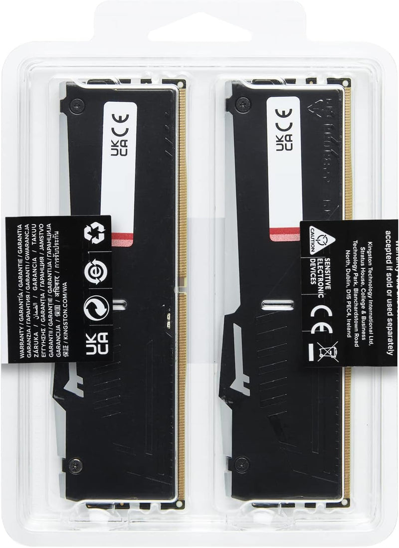 Kingston Fury Beast DDR5 RGB Expo 64GB (2x32GB) 6000MT/s DDR5 CL36 DIMM Desktop Gaming Speicher Kit