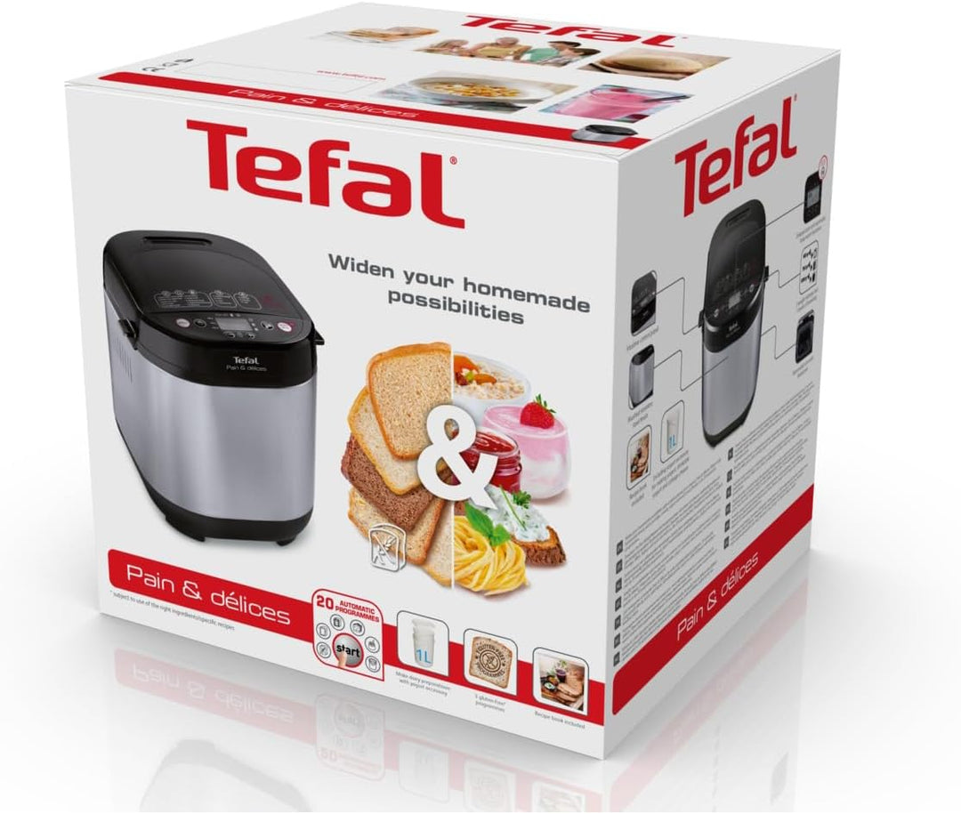 Tefal PF240E Pain & Délices Brotbackautomat | 20 automatische Programme | 3 Brotgrössen und Bräunung