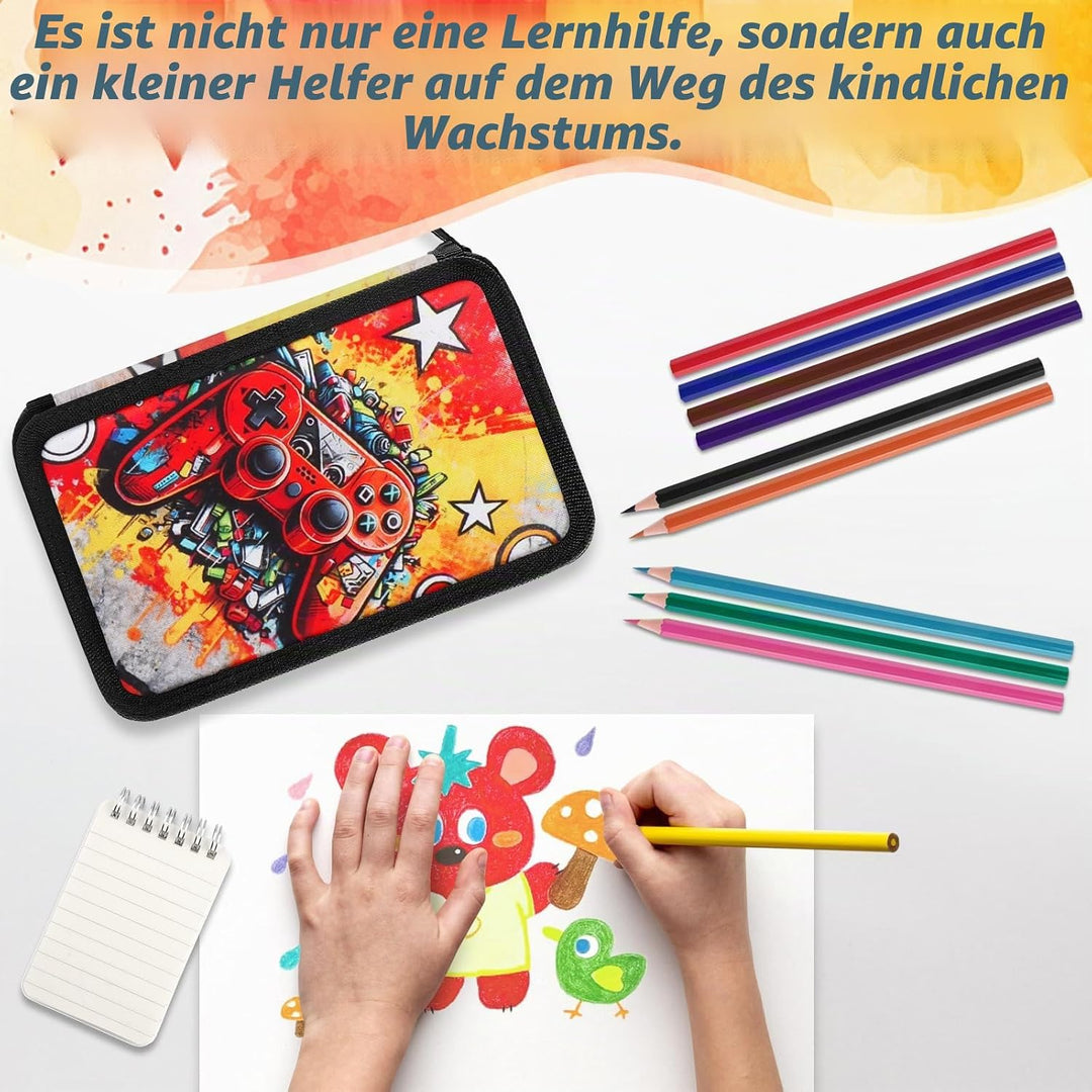 44 Artikel Federmappe 3 Fach Jungen federpenal jungens 3 fächer schulmäppchen Jungs federtasche Jung