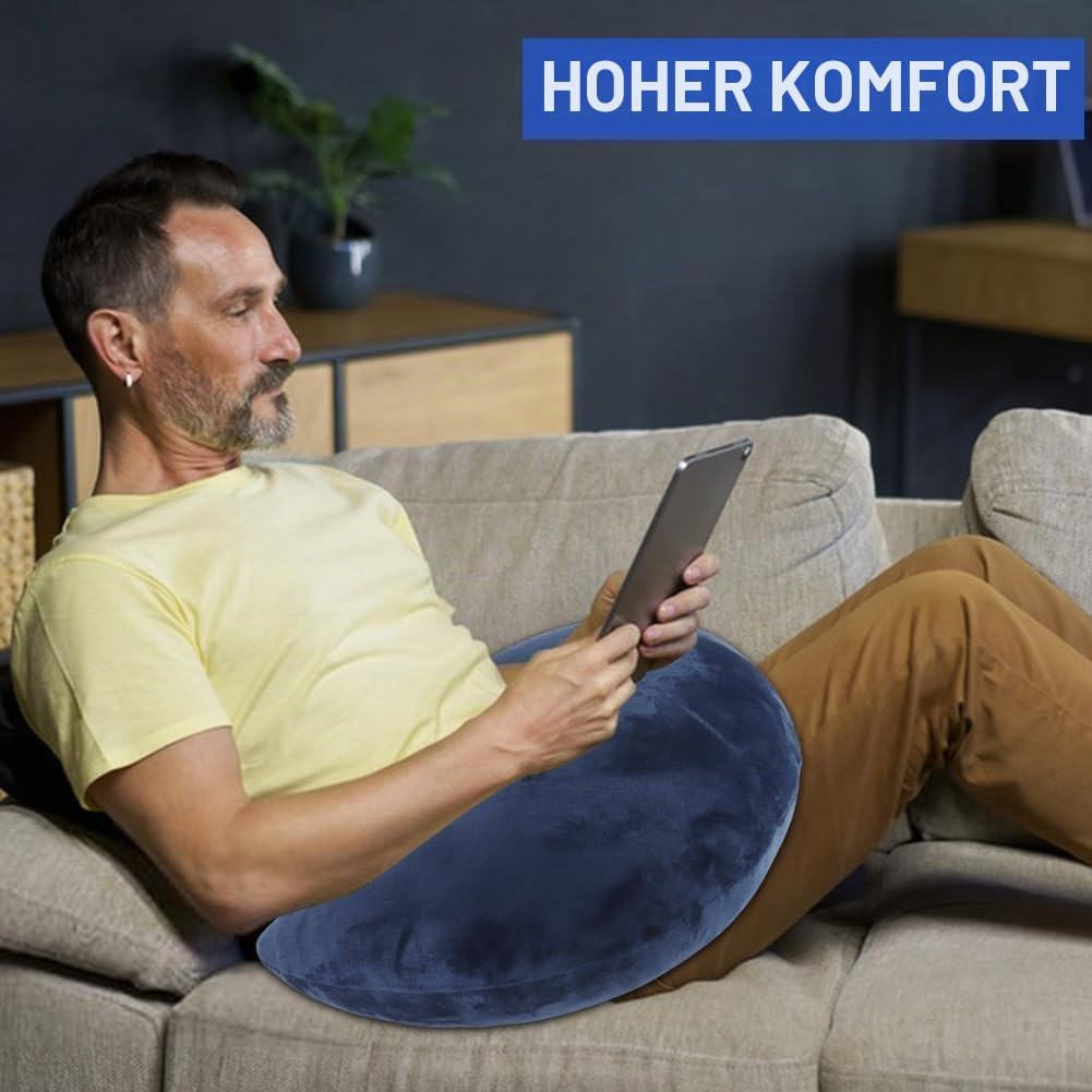 Gaming Kissen Lesekissen, Ergonomic Aufblasbares Armstützkissen für Lange Gaming-Sessions, Häkelkiss